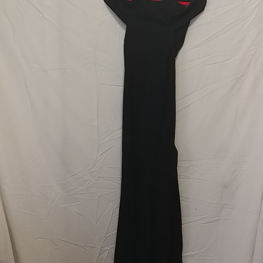 Black after 5 dress with split